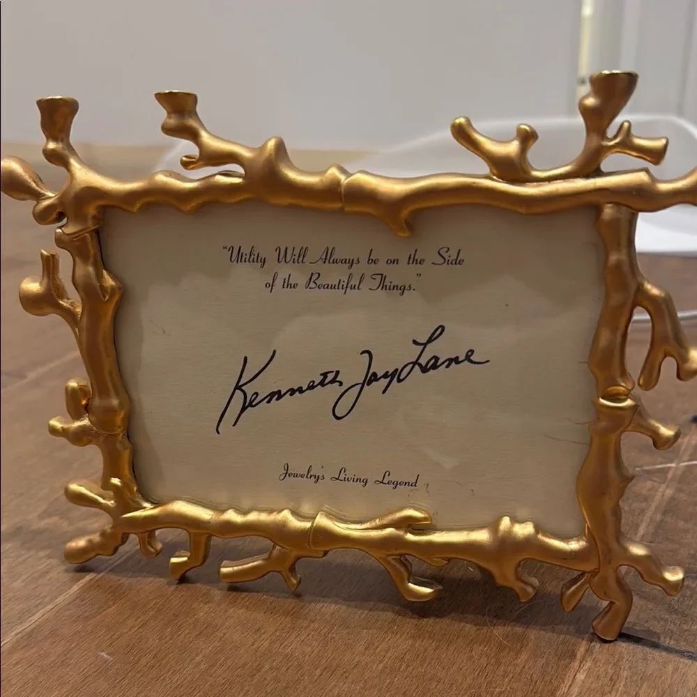Kenneth Jay Lane Gold Frame